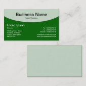 Curved Top v2 - Forest Green Visitekaartje (Voorkant / Achterkant)