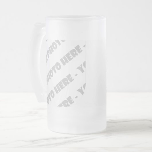 Curven Foto van Stein - Creëer uw eigen Matglas Bierpul (Voorkant links)