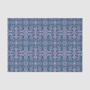 Curven & Lotusbomen, abstracte patroonlavendel & b Tissuepapier
