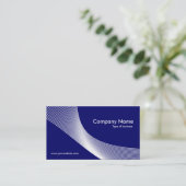 Curven - wit op donkerblauw visitekaartje (Staand voorkant)