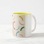 Curves in Sequence Tweekleurige Koffiemok (Voorkant rechts)