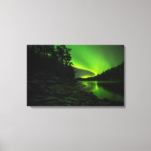 Curving Aurora Canvas Afdruk (Voorkant)