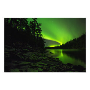 Curving Aurora Foto Afdruk