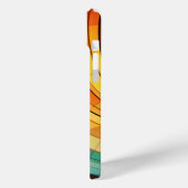 Curving ontwerp in regenboogkleuren Case-Mate iPhone case (Achterkant / Links)