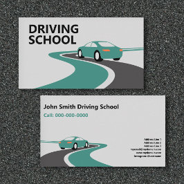 Curving Road - Driving School Visitekaartje