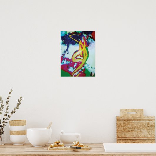 Curviture KC Afbeelding Poster (Keuken)