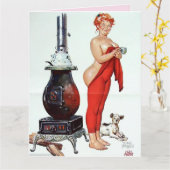 CURVY BARE BILLEN HILDA KERSTKAART KAART (Gele Bloem)