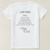 Curvy Chick Chrome Logo T-shirt (Design achterkant)