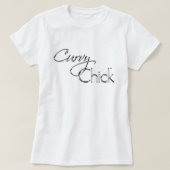 Curvy Chick Chrome Logo T-shirt (Design voorkant)
