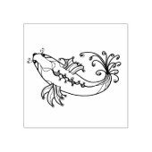Curvy Fish I Rubberstempel (Afrduk)