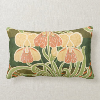 Curvy Floral Art Nouveau Kussen