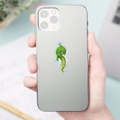 Curvy Gecko Sticker (Telefoon)