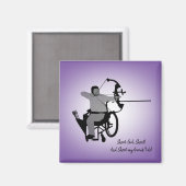 Curvy Girl Muslim Archer Magnet (Recto/Verso)