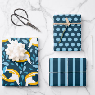 Curvy Girl Swimming Wrapping Paper Set