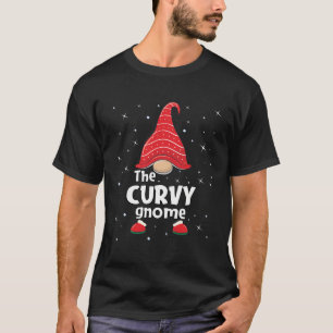Curvy Gnome Familie Matching Kerstmis Grappig Gift T-shirt