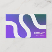 Curvy Line 02a - Zachte gradiënten Visitekaartje (Voorkant)
