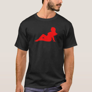 Curvy Mudflap Girl RED T-shirt
