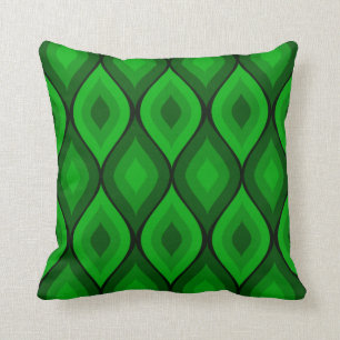 Curvy Oval Geometric groen Kussen