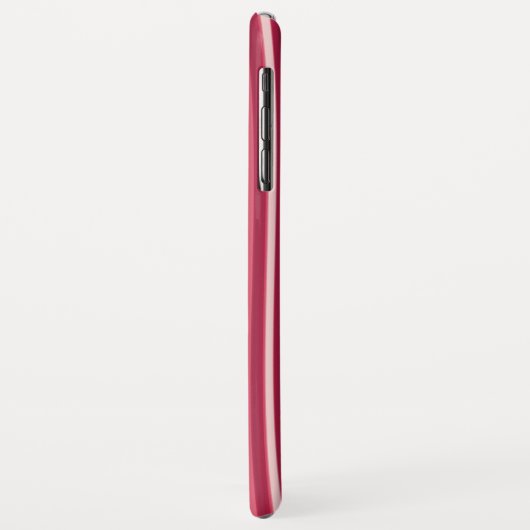 Curvy Stripes in rood en wit Case-Mate iPhone Case (Achterkant/links)