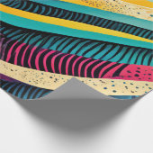 Curvy texturen in levendige kleuren cadeaupapier (Hoek)