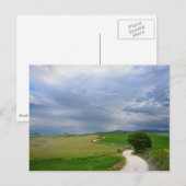 Curvy-weg naar een briefkaart van bestemming (Voorkant / Achterkant)