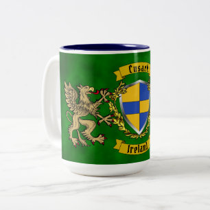 Cusack Irish Shield & Griffins Tweekleurige Koffiemok