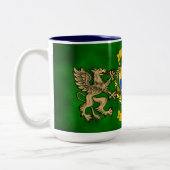 Cusack Irish Shield & Griffins Tweekleurige Koffiemok (Links)