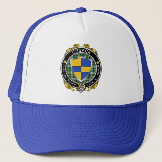 Cusack Irish Shield Trucker Hat Trucker Pet (Voorkant)