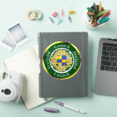 Cusack Shield & Celtic Cross gepersonaliseerd Sticker (iPad Cover)