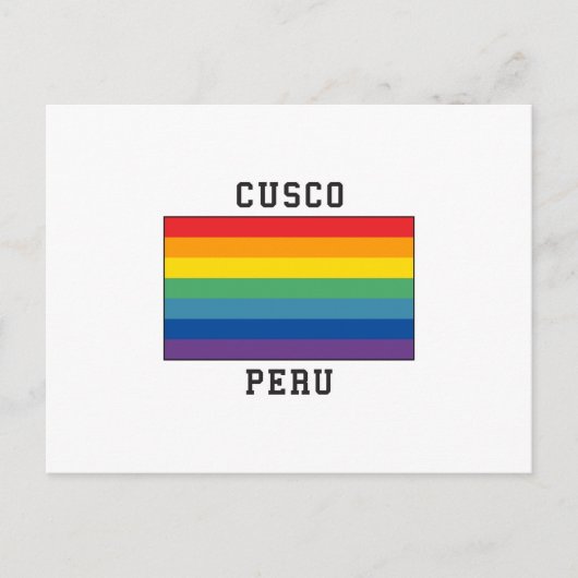 Cusco, de Vlag van Peru Briefkaart (Voorkant)