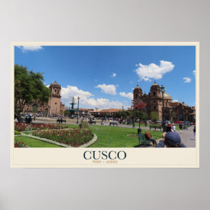 Cusco in het Andeslicht Poster