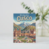 Cusco Peru Briefkaart (Staand voorkant)
