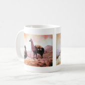 Cusco Peru Llama Afbeelding Koffiemok (Voorkant links)