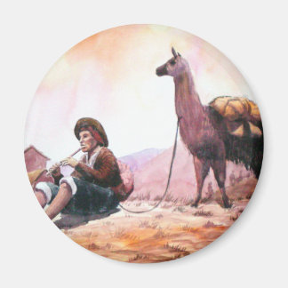 Cusco Peru Llama Afbeelding Magneet