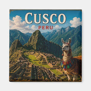 🧲 Cusco Peru Reis Souvenir Voor Avontuurlijke Tri Magneet
