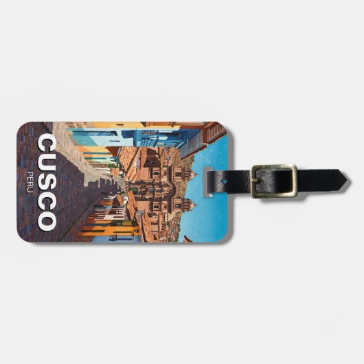 Cusco Peru Reizen Bagagelabel (Voorkant horizontaal)