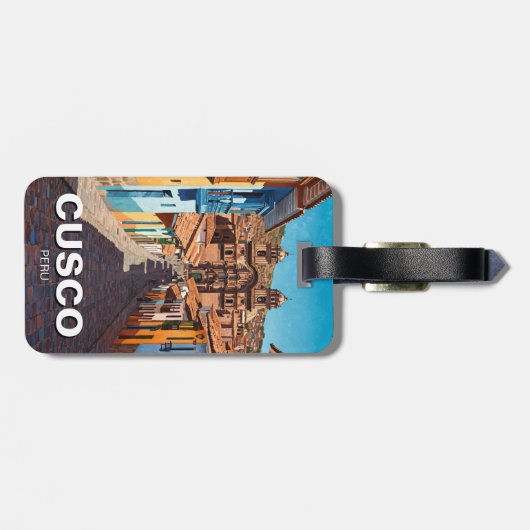 Cusco Peru Reizen Bagagelabel (Achterkant horizontaal)