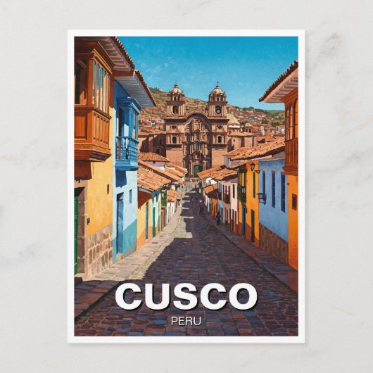 Cusco Peru Reizen Briefkaart (Voorkant)