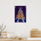 Cusco School Our Lady of the Rosary met Saint Poster (Keuken)