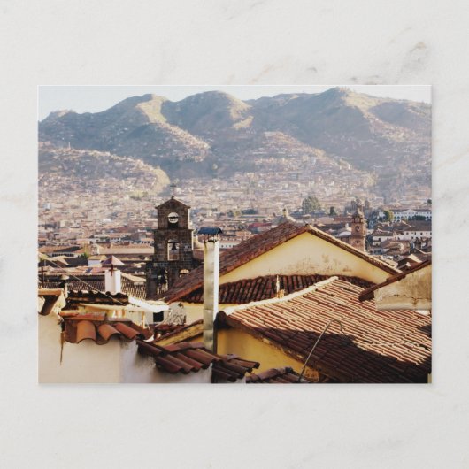 Cusco Skyline sur carte postale (Devant)