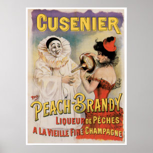Cusenier Peach Brandy  Wine & Art Poster