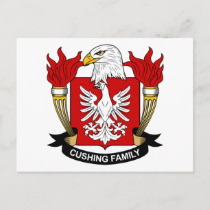 Cushing Family Crest Briefkaart