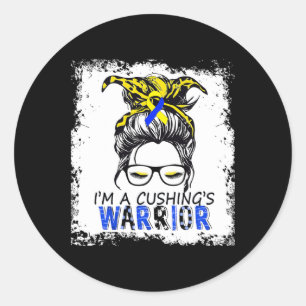 Cushing-syndroom krijger ronde sticker