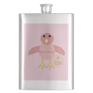 Cusom Pink Birthday Girl Chick Flasks Flacon