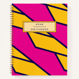 Cusotm Name Spiral Sketchbook Notebook Notitieboek