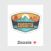 Cusseta, Alabama Sticker (Vel)