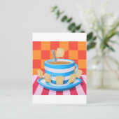 Custard Cream Tea Briefkaart (Staand voorkant)
