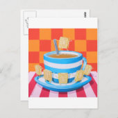 Custard Cream Tea Briefkaart (Voorkant / Achterkant)