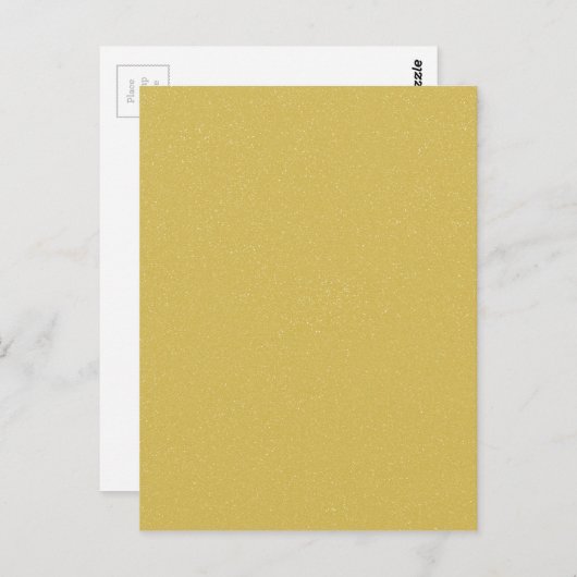 Custard YELLOW with fine Glitter Briefkaart (Voorkant / Achterkant)