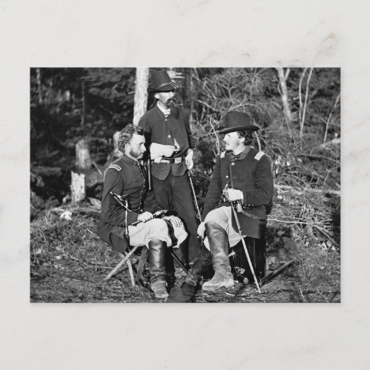 Custer & Friends, jaren 1860 Briefkaart (Voorkant)